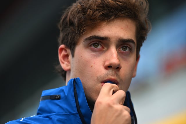 Franco Colapinto of Argentina and Alpine F1 looks on in the Pitlane during the F1 Grand Prix of Great Britain at Silverstone Circuit on July 06, 2025 in Northampton, England.