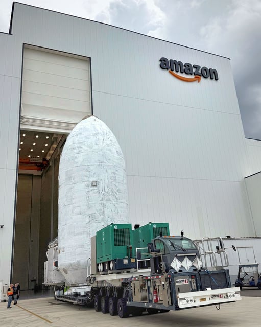 Amazon's third Kuiper launch is being performed by SpaceX.