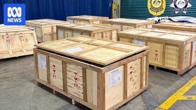 large wooden crates