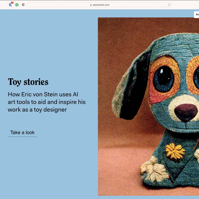 WeTransfer website