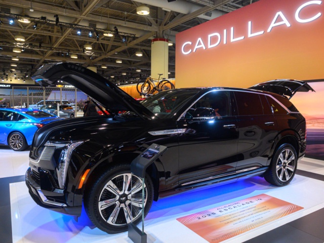 2025/02/14: Cadillac 2025 escalade IQ presented at the 2025 Canadian International AutoShow. (Photo by Anatoliy Cherkasov/Informa Plus Photo Agency/LightRocket via Getty Images)