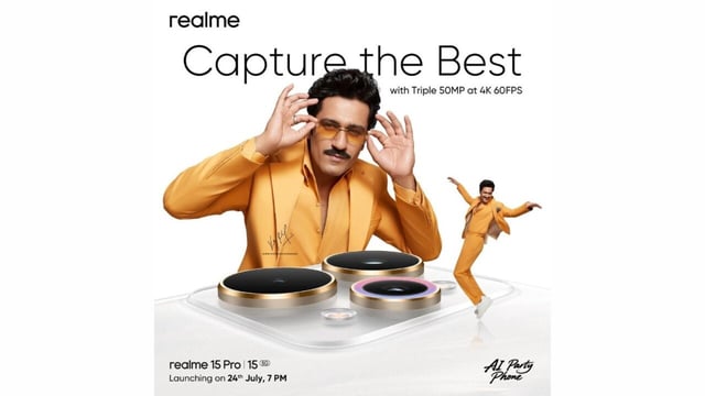Realme 15 Pro to debut on July 24 with triple 50MP camera and AI-powered editing suite
