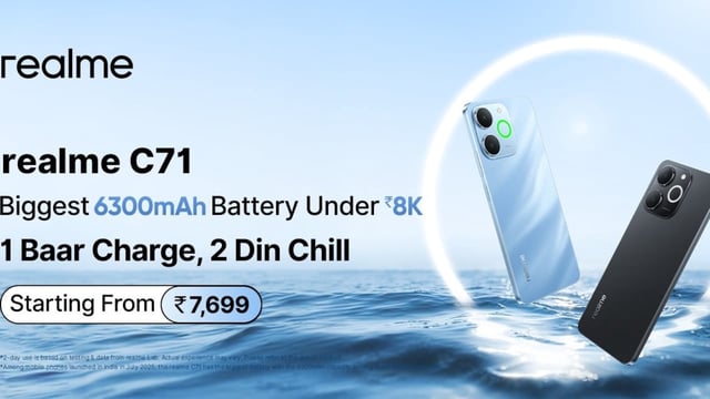 Realme C71 5G launches in India with massive battery and sleek design starting at ₹7,699