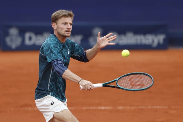 Tennis - ATP 500 - Munich Open - MTTC Iphitos, Munich, Germany - April 18, 2025 Belgium's David Goffin in action during his quarter final match against Argentina's Francisco Cerundolo REUTERS/Michaela Stache/File Photo