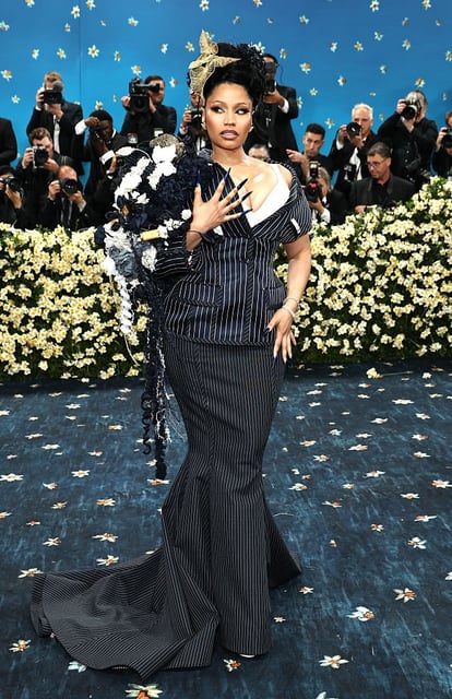 NEW YORK, NEW YORK - MAY 05: Nicki Minaj attends the 2025 Met Gala Celebrating &#34;Superfine: Tailoring Black Style&#34; at Metropolitan Museum of Art on May 05, 2025 in New York City.  (Photo by Jamie McCarthy/Getty Images)