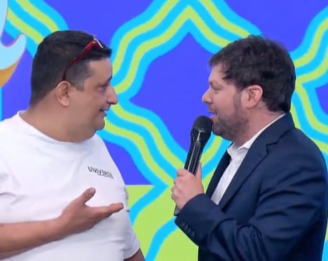 El momento en el que Guido Kaczka se encontró con un amigo de la infancia