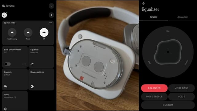 Physical controls galore on the Nothing Headphone (1), and while at it, very seamlessly integrated within the design and don’t spoil the overall visual appeal (Vishal Mathur / HT Photo)