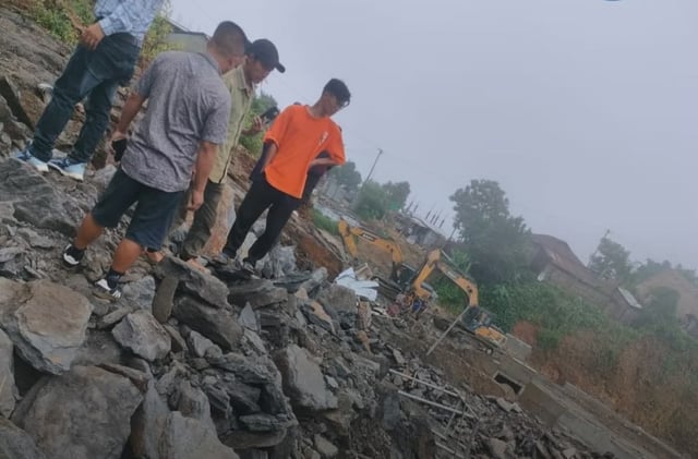 Landslide Strikes Hangrum Village in Dima Hasao, Two Killed, Several Injured