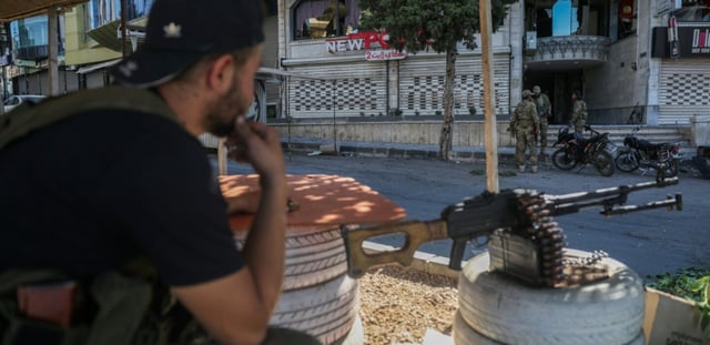 Les forces gouvernementales syriennes déployées à Soueida, le 16 juillet 2025