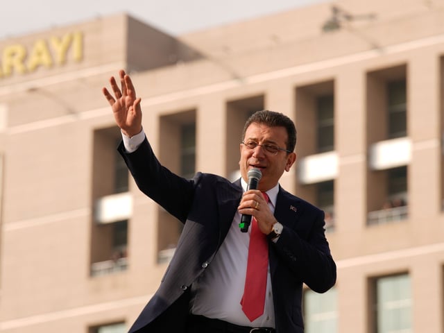 Istanbuls Bürgermeister Ekrem Imamoglu vor seiner Inhaftierung