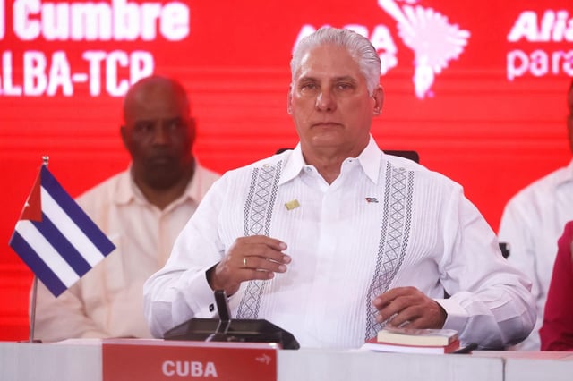 El presidente de Cuba, Miguel Díaz-Canel
