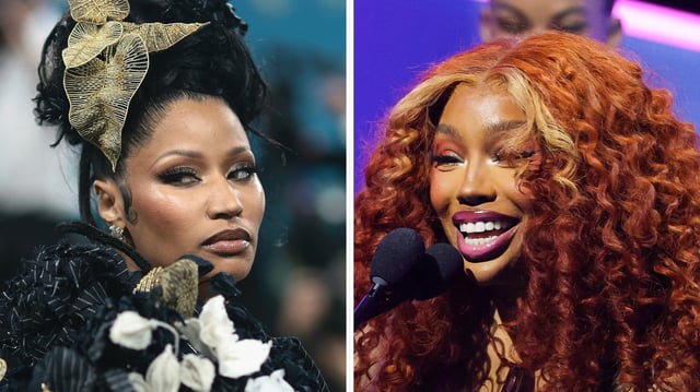 Nicki Minaj and SZA feud over X Tuesday, July 15.
