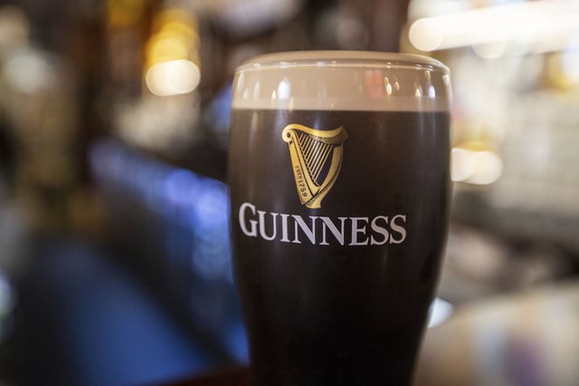 Undated file photo of a pint of Guinness. Spirits and beer giant Diageo warned over profits after a sharp slowdown in its business in Latin America and the Caribbean. Shares in the company - which makes Johnnie Walker, Guinness and Baileys - slumped by as much as 12% in early trading. Issue date: Friday November 10, 2023.