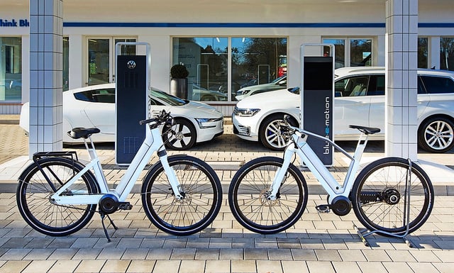 Auch Autohersteller haben bereits E-Bikes auf den Markt gebracht. Hier zum Beispiel ein Exemplar von Volkswagen.
