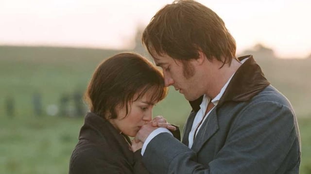 Keira Knightley and Matthew Macfadyen in a still from the 2005 film adaptation of Jane Austen’s Pride & Prejudice.