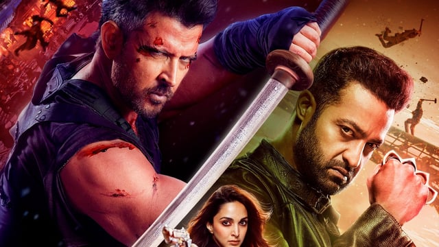 YRF brings out War 2's new poster featuring Hrithik Roshan, Jr NTR and Kiara Advani.