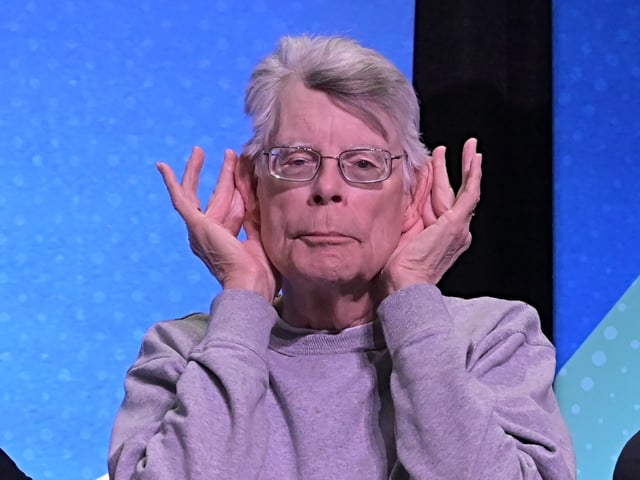 MIAMI, FL - NOVEMBER 23:   Steven King at the 2024 Miami Book Fair at Miami Dade College on November 23, 2024 in Miami, Florida. (Photo by Manny Hernandez/Getty Images)