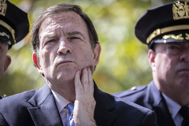 FILE - Interim New York Police Commissioner Thomas G. Donlon attends a news conference outside the United Nations Headquarters, Sept. 20, 2024. (AP Photo/Stefan Jeremiah, file)
