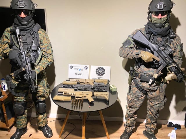 Armas decomisadas a una banda narco en Santa Fe