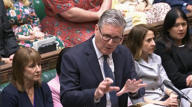 Prime Minister Sir Keir Starmer speaking during Prime Minister&#39;s Questions 
(House of Commons/UK Parliament/PA)