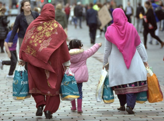 Hate crime is surging against UK Muslims. Photo: K target Muslims. Photo: Gerard Ferry / Alamy