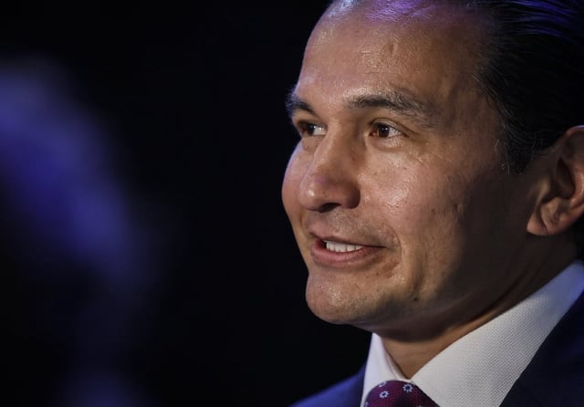 Manitoba premier Wab Kinew speaks to media  in Winnipeg Saturday, July 4, 2025.  THE CANADIAN PRESS/John Woods<