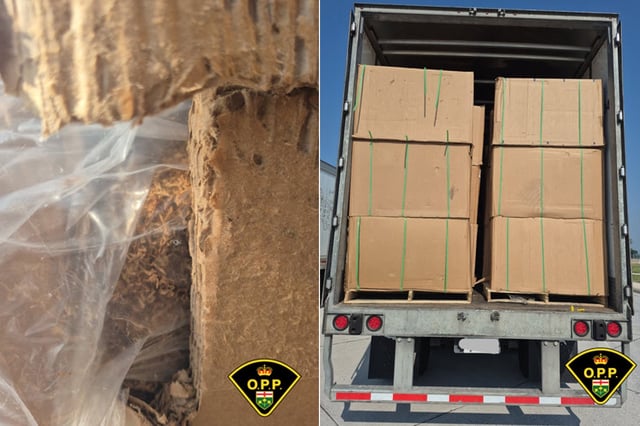 With taxes, the tobacco was worth more than $13 million, according to police.