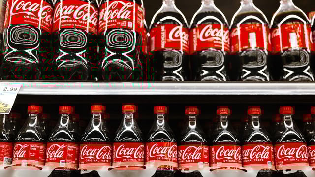 Coca-Cola is looking to use cane sugar in its Coke, President Trump said Wednesday. Photo: Angus Mordant/Bloomberg via Getty Images
