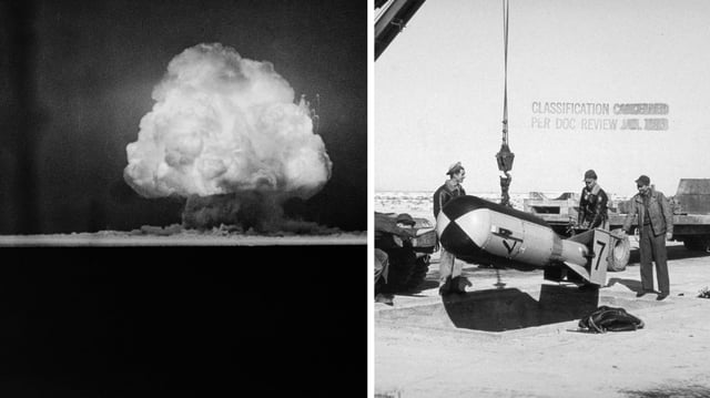 Manhattan Project’s Trinity Test, first nuclear weapon test.