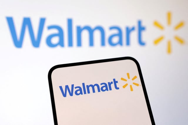Walmart logo is seen in this illustration taken, February 11, 2025. REUTERS/Dado Ruvic/Illustration/ File Photo