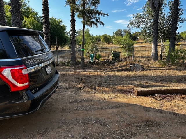 A shot of the search in Valley Center on July 16, 2025