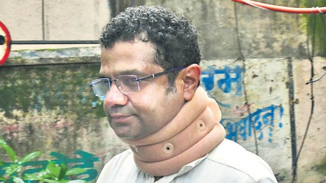 Mumbai, India – July 20, 2023: Enforcement Directorate (ED) arrested Sujit Patkar in connection with the alleged Covid-19 jumbo centre scam, in Mumbai, India, on Thursday, July 20, 2023. (Photo by Bhushan Koyande/HT Photo)