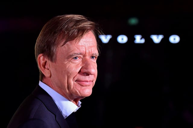 Volvo Cars' CEO Hakan Samuelsson portrayed at the Volvo Showroom, as Volvo Cars was listed on the Nasdaq stock exchange, in Stockholm, Sweden, October 29, 2021. Jonas Ekstromer/TT News Agency via REUTERS/File Photo