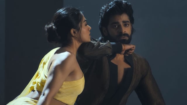 Rashmika Mandanna and Dheekshith Shetty in Nadhive from The Girlfriend