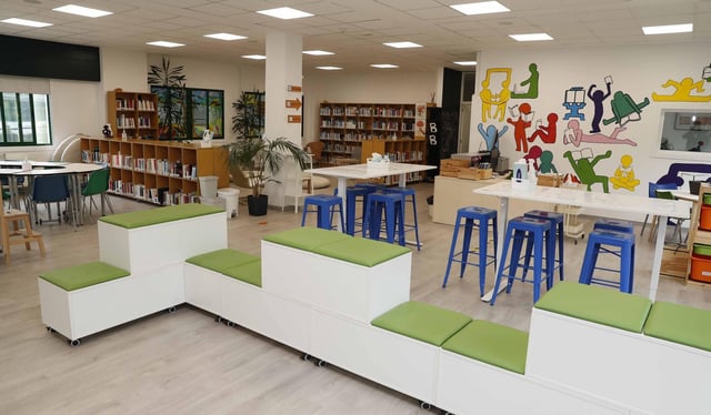 Un aula del IES Valadares en Vigo.