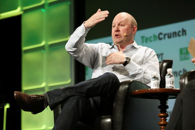 Marc Andreessen, of a16z, speaks during 2016 TechCrunch Disrupt in San Francisco, California, U.S. September 13, 2016.  REUTERS/Beck Diefenbach/File Photo