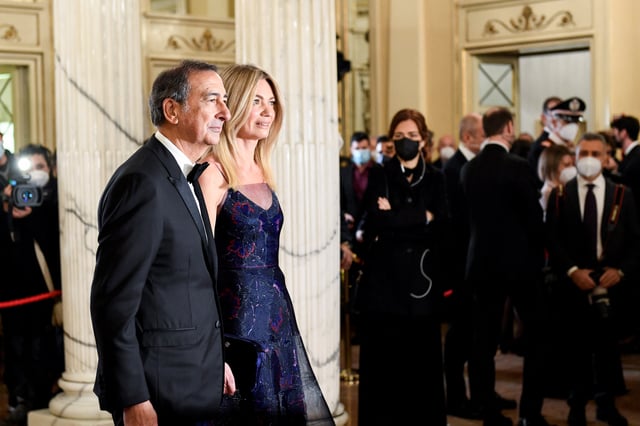 Milan's Mayor Beppe Sala and his partner Chiara Bazoli arrive for the opening night of the La Scala opera house in Milan, Italy, December 7, 2021. REUTERS/Flavio Lo Scalzo/File Photo