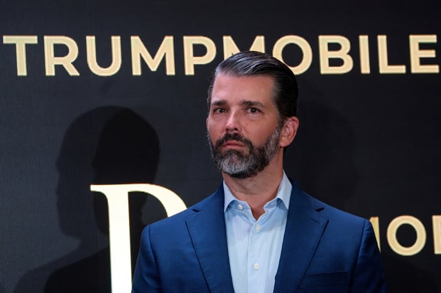 Donald Trump Jr. attends a media event at Trump Tower in New York City, U.S., June 16, 2025. REUTERS/Eduardo Munoz/File Photo