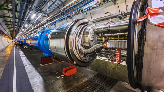 The LHC was essential for generating the vast quantity of beauty baryons and their antimatter counterparts required by the scientists.