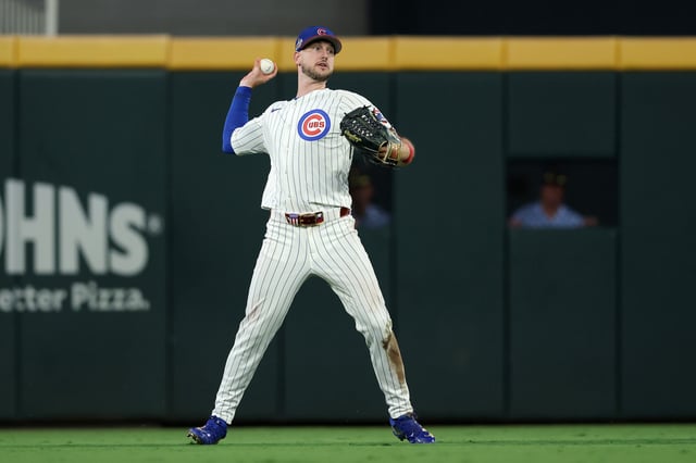 ATLANTA, GEORGIA - JULY 15: Kyle Tucker #30 of the Chicago Cubs fields the ball during the third inning of the MLB All-Star Game at Truist Park on July 15, 2025 in Atlanta, Georgia.