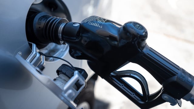 A car is refueled at a Chevron gas station in San Francisco
