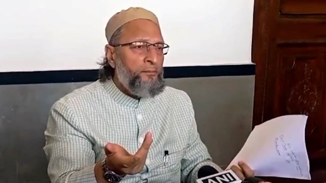 Asaduddin Owaisi, whose party has a minor presence in Bihar's electoral scene, was speaking at a function in Telangana's Nizamabad.