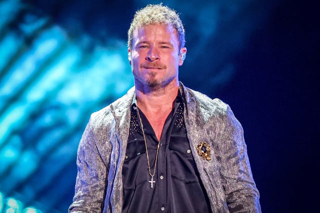 Brian Littrell of the Backstreet Boys on May 8, 2025 in Frisco, Texas.