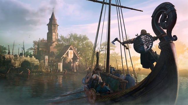 assassins creed valhalla boat screenshot