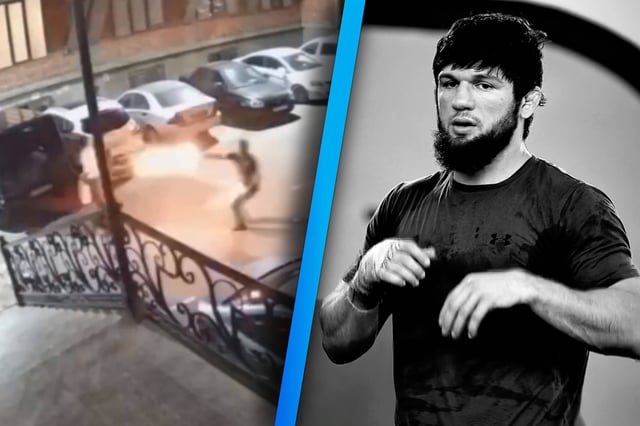 El peleador ruso, Timur Khizriev, salió con vida tras ser atacado por dos hombres armados. (Foto: Captura de pantalla / khizriew111)