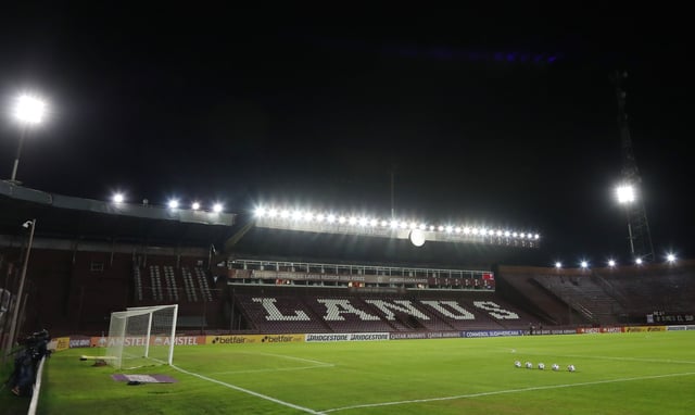 Soccer Football - Copa Sudamericana - Group H - Lanus v Gremio - Estadio Ciudad de Lanus, Buenos Aires, Argentina - April 29, 2021 General view inside the stadium before the match Pool via REUTERS/Agustin Marcarian