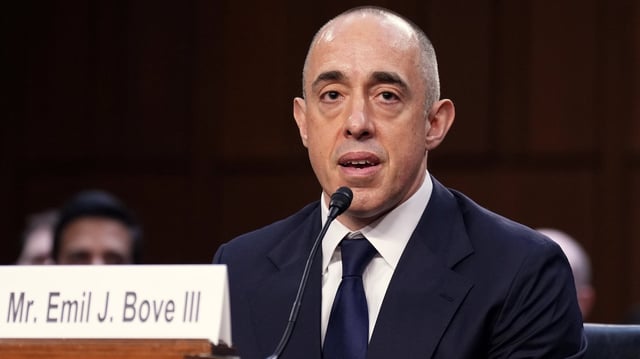 Democrats walked out of the Senate Judiciary Committee vote to advance Emil Bove&#39;s nomination to serve as a judge on the U.S. Third Circuit Court of Appeals.