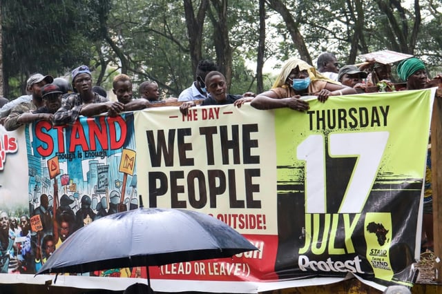 The protesters believe Liberian President Joseph Boakai has failed to keep his promises