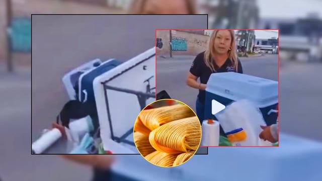 &#34;Lady Tamales&#34; agredió a vendedora ambulante en Guadalajara. Foto: Especial (Captura de video)