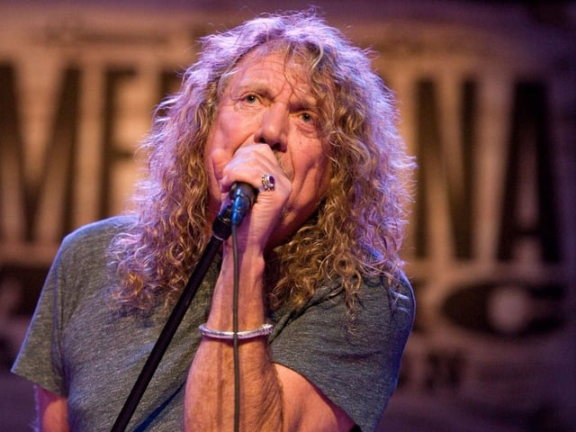 NASHVILLE, TN - SEPTEMBER 09:  Robert Plant & Band of Joy performs at the Americana Music Association's 2010 Honors and Award's Show at Ryman Auditorium on September 9, 2010 in Nashville, Tennessee.